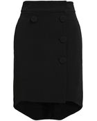 Antonio Berardi Dipped Hem Crepe Skirt - Lyst