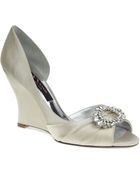 Nina Ellyna Peep Toe Wedge Pumps - Lyst