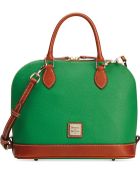 Dooney & Bourke Pebble Zip Top Satchel - Lyst
