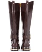 MICHAEL Michael Kors Aileen Leather Knee Boots - Lyst