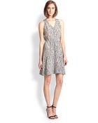 Rebecca Taylor Printed Silk Dress - Lyst