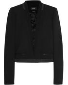 Isabel Marant Jamet Satin-Trimmed Wool-Crepe Jacket - Lyst