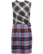McQ by Alexander McQueen Tartan Drape Dress - Lyst