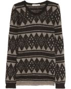 Etoile Isabel Marant Falk Intarsia Mohair-Blend Sweater - Lyst