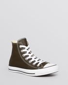 Converse Lace Up High Top Sneakers - Leather - Lyst