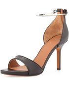 Givenchy Leather Metal-Cuff Sandal - Lyst