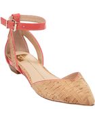 DV by Dolce Vita Gari Cork And Patent Leather Flats - Lyst