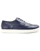 Menlook Label Navy Leather Sneakers - Lyst