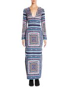 Mara Hoffman Long Sleeve Column Dress - Lyst
