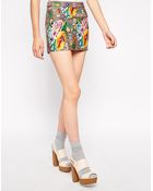 Manoush Abstract Printed Mini Skirt - Lyst