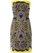 Lanvin Paisleyprint Technomesh Dress - Lyst