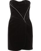 Jill Stuart Emily Wrap-Effect Velvet Dress - Lyst