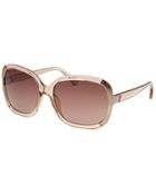 MICHAEL Michael Kors Women'S Lana Square Nude Sunglasses - Lyst