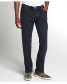 Burberry Brit Dark Indigo Stretch Cotton Slim Leg Jeans - Lyst
