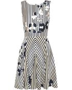 Diane von Furstenberg Printed Wool And Silk-Blend Mini Dress - Lyst