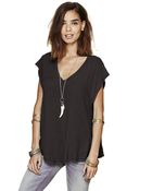 Free People At The Seams Tee - Lyst
