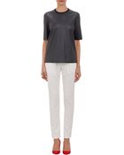 Cedric Charlier Crewneck Short-Sleeve Top - Lyst