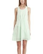 3.1 Phillip Lim Gathered Front Dress W/ Polka Dot Panels - Lyst