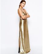 Finders Keepers Dream On Maxi Dress In Sequin With Cross Back - Lyst