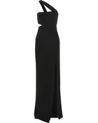 Michael Kors One-Shoulder Stretch-Wool Gown - Lyst