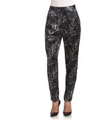 By Malene Birger Silk Printed Pants - Lyst