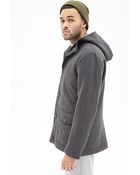 Forever 21 Tweed Utility Jacket - Lyst