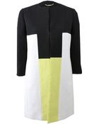 Versace Colorblock Coat - Lyst