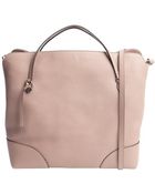 Gucci Old Pink Leather Top Handle Convertible Tote - Lyst