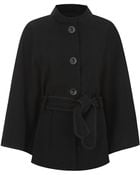 Harrods of London Wool-Cashmere Cape With Belt - Lyst