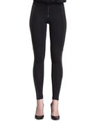 Alice + Olivia Ponte/Leather Combo Leggings - Lyst