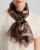 Ferragamo Oblong Famous Silk Scarf - Lyst