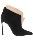 Sergio Rossi Donna Suede Ankle Boots - Lyst