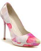 Alice + Olivia Danny Watercolor Patent Leather Pumps - Lyst