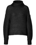 Helmut Lang Wool Blend Intarsia Knit Turtleneck - Lyst