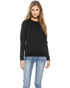 Marc By Marc Jacobs Sporty Crew Neck Sweatshirt - Black Multi - Lyst