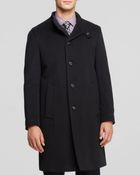 Armani Band Collar Coat - Lyst