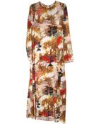 Giada Forte Printed Long Dress - Lyst