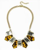 Jaeger Tortoiseshell Resin Necklace - Lyst