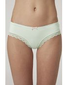 Topshop Low Rise Lace Trim Ladypants - Lyst