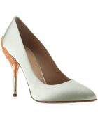 Charlotte Olympia Whats The Scoop Satin Pump - Lyst