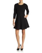 Tibi Ponte Fit-And-Flare Dress - Lyst