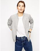 Asos Bomber Jacket with Zip - Lyst