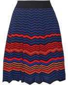 M Missoni Crochet-Knit Cotton-Blend Skirt - Lyst