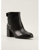 Sergio Rossi Buckled Ankle Boots - Lyst