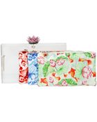 Charlotte Olympia In Bloom Pandora Perspex Clutch - Lyst