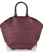 Alexander Wang Emile Prisma Croc-Effect Leather Tote - Lyst