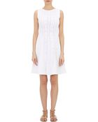 Valentino Mixed-Knit A-Line Dress - Lyst