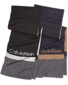Calvin Klein Modernist Logo Muffler Scarf - Lyst