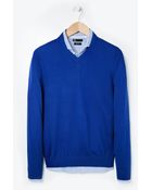 Mango Silk Wool Blend Sweater - Lyst