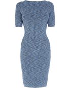 Karen Millen Space Dye Bandage Knit Dress - Lyst